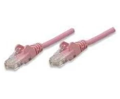 Rožinė INTELLINET Network Cable, Cat5e, UTP RJ-45 Male / RJ-45 Male, 1.0m, Rožinė, 453066