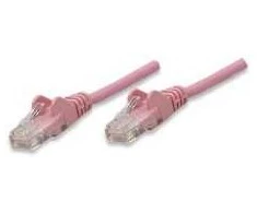 Rožinė INTELLINET Network Cable, Cat5e, UTP RJ-45 Male / RJ-45 Male, 1.0m, Rožinė, 453066