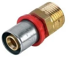 Tdm_Brass Presuojamasis adapteris 1630, 26 mm x 1", išor. sriegis