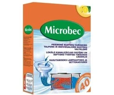 Priemonė nuotekų duobėms Bros Microbec, 1kg