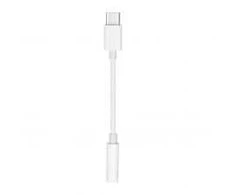 Oem PTC Adapteris HF/audio Type-C - Jack 3,5mm Baltas