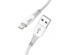 Hoco PTC kabelis USB A vyriškas - iPhone Lightning 8 kontaktų 2,4A Ferry X70 1m baltas