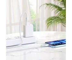 Hoco PTC kabelis USB A vyriškas - iPhone Lightning 8 kontaktų 2,4A Ferry X70 1m baltas