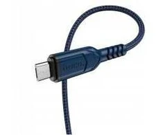 PTC HOCO kabelis USB 2.0 A kištukas į mikro USB B kištukas, 2.4A, mėlynas, 1.0m, X59