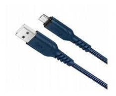 PTC HOCO kabelis USB 2.0 A kištukas į mikro USB B kištukas, 2.4A, mėlynas, 1.0m, X59