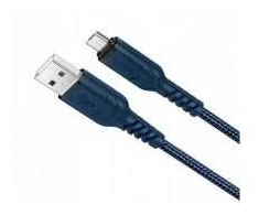 PTC HOCO kabelis USB 2.0 A kištukas į mikro USB B kištukas, 2.4A, mėlynas, 1.0m, X59