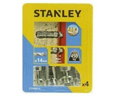 Stanley Segmentinė gręžimo stotis su spaustuku 14x50mm 4 vnt.