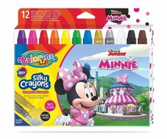Colorino Šilkinės išsukamos kreidelės MINNIE 90713PTR, 12 spalvų