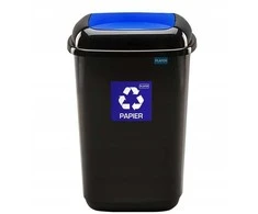 Šiukšliadėžė Plafor, 12 l, mėlyna/juoda