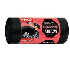 Šiukšlių maišai Paclan, 240 l, 20 vnt., 40MK