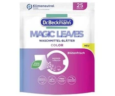 DR.BECKMANN Skalbimo servetėlės Dr. Beckmann Magic Leaves Color, 25 vnt.