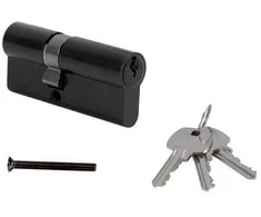 Valnes Spynos cilindras 30 x 30 mm, 3 raktai, juodos spalvos