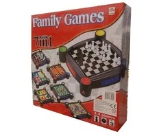 None Stalo žaidimų rinkinys FAMILY GAMES 7 IN 1