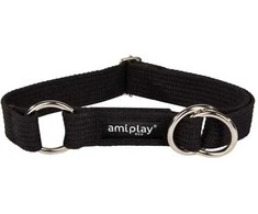 Ami Play Šuns antkaklis AMIPLAY, juodas, 450–850 mm, 30 mm