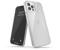 Dėklas SUPERDRY SNAP CASE CLEAR IPHONE12/12 PRO TRANSPARENT / Sidabrinis