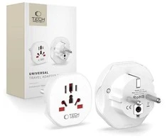 TECH-PROTECT UNIVERSAL TRAVEL ADAPTER FROM EU Baltas