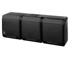 Trivietis kištukinis lizdas ELEKTRO-PLAST HERMES, IP44