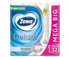 Tualetinis popierius Zewa Deluxe Pure Baltas, 32 vnt.