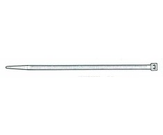 Tvirtinimo dirželis Elematic, 4,5 x 360 mm, baltas