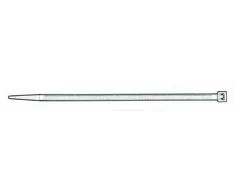 Tvirtinimo dirželis Elematic, 4,5 x 360 mm, baltas