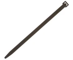 Tvirtinimo dirželis Elematic, 7,8 x 180 mm, juodas
