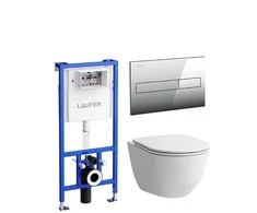 Laufen UNITAZO KOMPLEKTAS SU RĖMU PRO RIMLESS