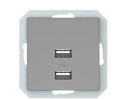 USB įkroviklis VILMA QR1000, pilkos spalvos