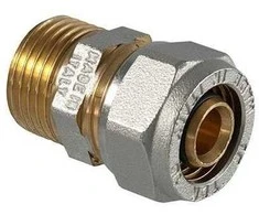 Tdm_Brass Užveržiamas antgalis 1030, 1" x 26 mm, išorinis sriegis