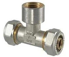 Tdm_Brass Užveržiamas trišakis 1055, 1/2" x 18 mm, vidinis sriegis