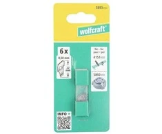 WOLFCRAFT KEIČIAMOSIOS 22 mm peiliai, skirti lenkimo mašinai WF5892000