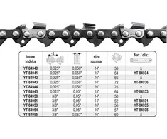YATO PJŪKLŲ GRANDINĖ 40cm (16") .325