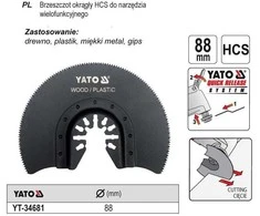 Toya Sa Poland YATO APVALINĖ PJŪKLĖ DAUGIAFUNKCINIAM ĮRANKIUI HCS 34681
