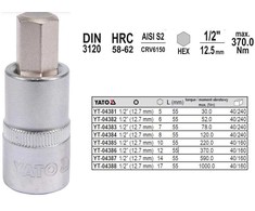 YATO KLUCZ TRZPIENIOWY IMBUSOWY/HEX 1/2" 8x55mm