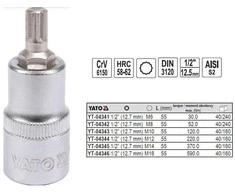 YATO KLUCZ TRZPIENIOWY SPLINE 1/2" M12x 55mm