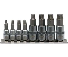 YATO KLUCZE SPIRALNE DO OBROBIONYCH ŚRUB 1/4"-3/8" kpl. 8el.
