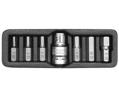 YATO KOŃCÓWKI IMBUSOWE 7elem. 4-12mm + ADAPTER 0412