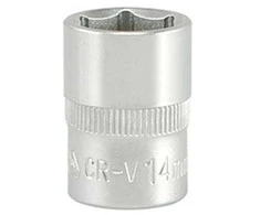 YATO šešiakampė galvutė 3/8" trumpa 14mm