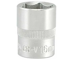 YATO šešiakampė galvutė 3/8" trumpa 16mm