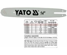 YATO PROWADNICA ŁAŃCUCHA 35cm (14") 3/8G
