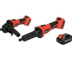 YATO SZLIFIERKI 18V Rinkinys 2vnt.. kampinis + tiesinis 1x4,0Ah