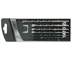 YATO betono grąžtas, pilnas, 7 vnt., 4, 5, 6, 8, 9, 10, 12 mm, 4390