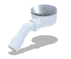 Ani_Plast ŽEMAS SIFONAS DUŠO PADĖKLUI 90MM CHROM
