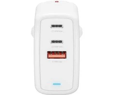 4Smarts Charger GaN Flex 65W 2 USB-C+1 USB-A baltas