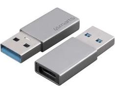 4Smarts Passive Adapteris USB-A 3.0 to USB-C 2 vnt.