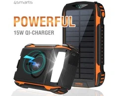 4Smarts Solar Power Bank Rugged TitanPack UltiMag 20000mAh juodas