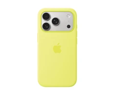 Apple iPhone 17 Pro Silikoninis dėklas with MagSafe – Neon Geltona