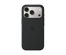 Apple iPhone 17 Pro Silikoninis dėklas with MagSafe – Juodas