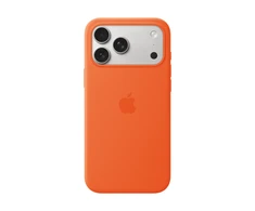 Apple iPhone 17 Pro Max Silikoninis dėklas with MagSafe – Oranžinis