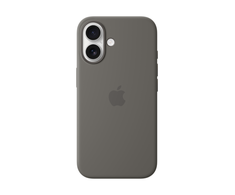 Apple iPhone 16 Silikoninis dėklas with MagSafe - Stone Gray
