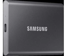 Išorinis kietasis diskas SSD|SAMSUNG|T7|1TB|USB 3.2|Rašymo greitis 1000 MBytes/sec|Skaitymo greitis 1050 MBytes/sec|MU-PC1T0T/WW